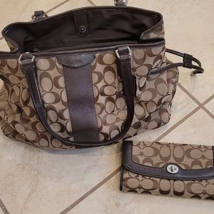Coach bag and Wallet combo
